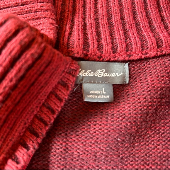 Eddie Bauer Zip Cable Knit Sweater - Picture 4 of 4